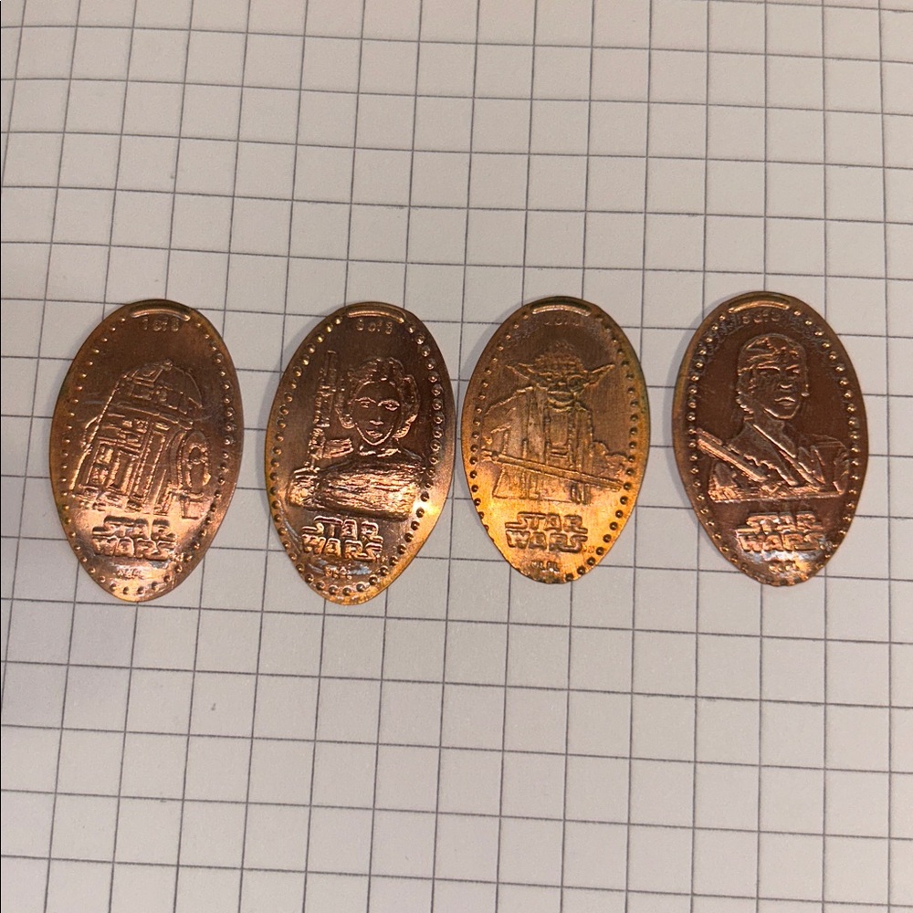 Disney’s 50th anniversary Star Wars pressed penny set - Picture 2 of 3